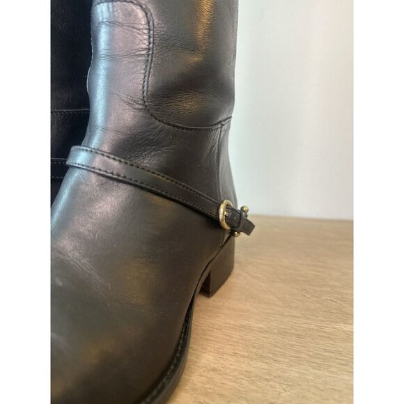 Johnston and Murphy Women's 7.5 Boots Leather High Black Riding - Picture 5 of 12